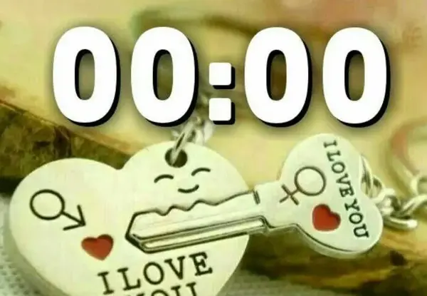 عکس نوشته ساعت عشق