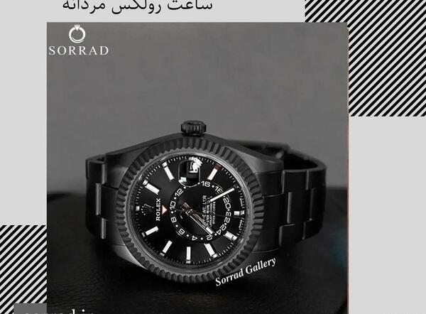 عکس ساعت رولکس صفحه مشکی