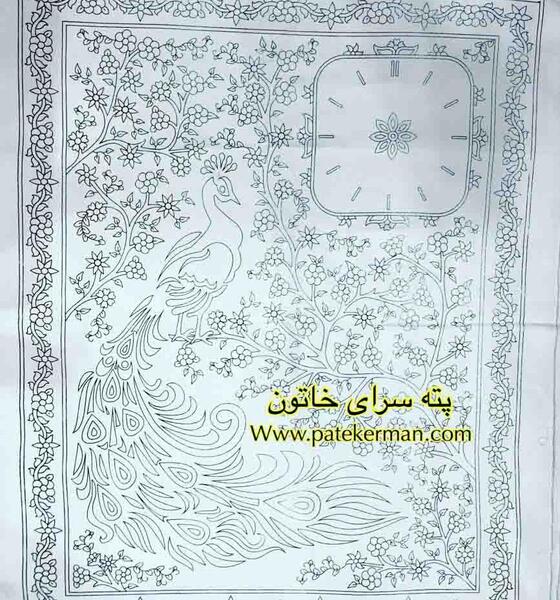 عکس پته ساعت طاووس
