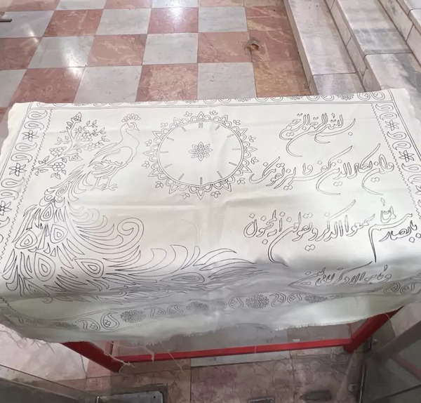 عکس پته ساعت طاووسی