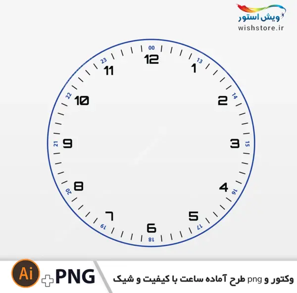 دانلود عکس ساعت آموزشی بدون عقربه