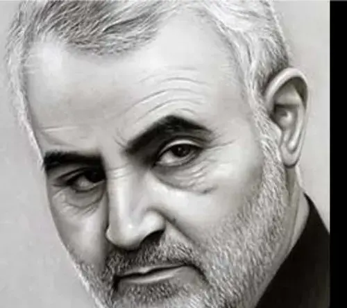 عکس سیاه و سفید سردار سلیمانی