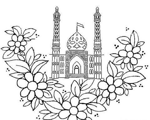 عکس مسجد ساده برای نقاشی