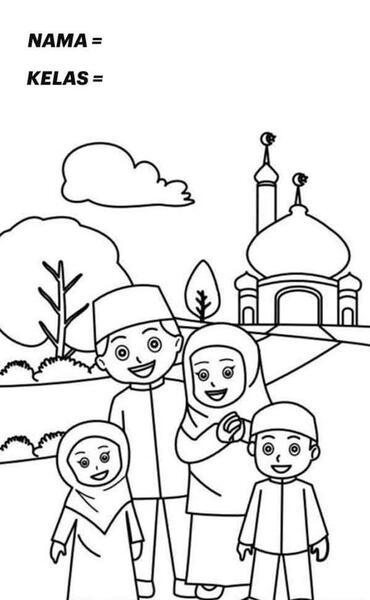 عکس مسجد ساده برای نقاشی