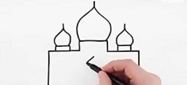 عکس مسجد ساده برای نقاشی