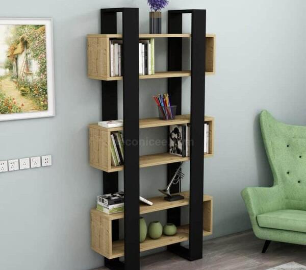 عکس کتابخانه ساده برای اتاق