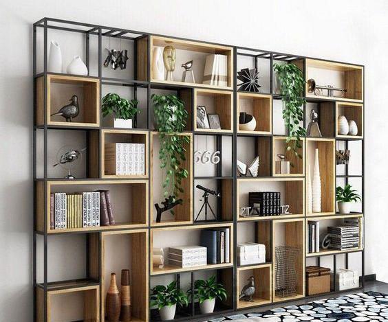 عکس کتابخانه ساده و شیک