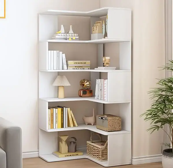 عکس کتابخانه ساده و شیک