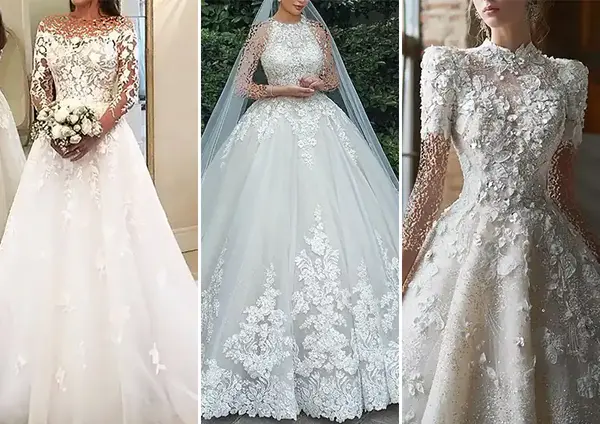 عکس ساده ترین لباس عروس