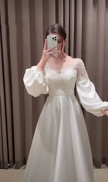 عکس لباس ساده برای عروسی