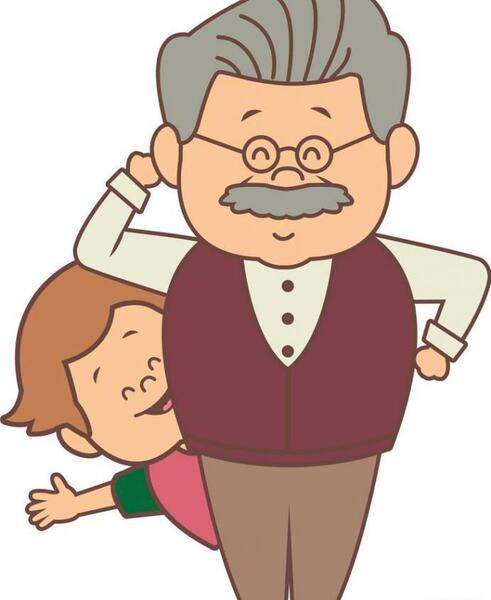 عکس نقاشی ساده مادربزرگ
