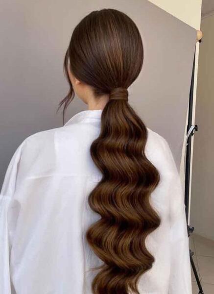 عکس مدل موی ساده باز