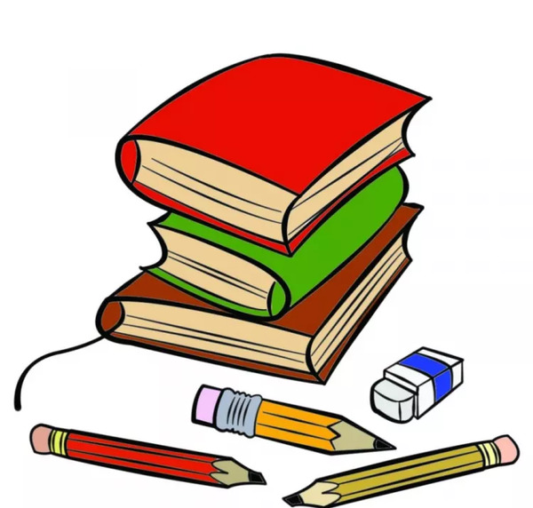 عکس نقاشی ساده کتابخانه