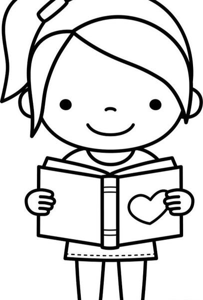 عکس نقاشی ساده کتابخانه