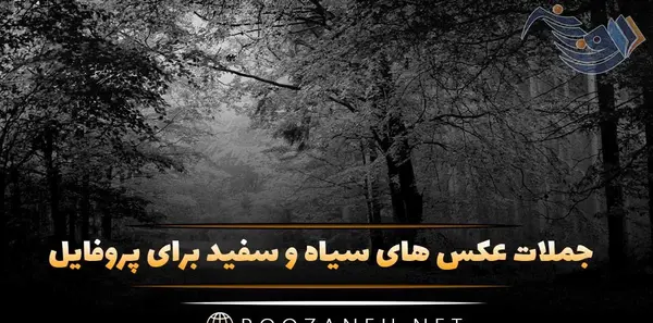 عکس سیاه و سفید متن دار
