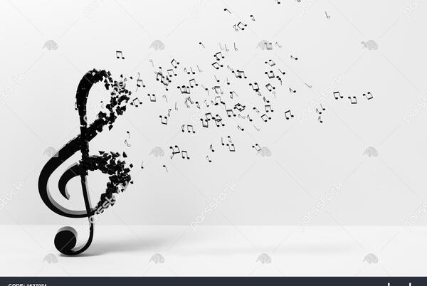 عکس سیاه و سفید موسیقی