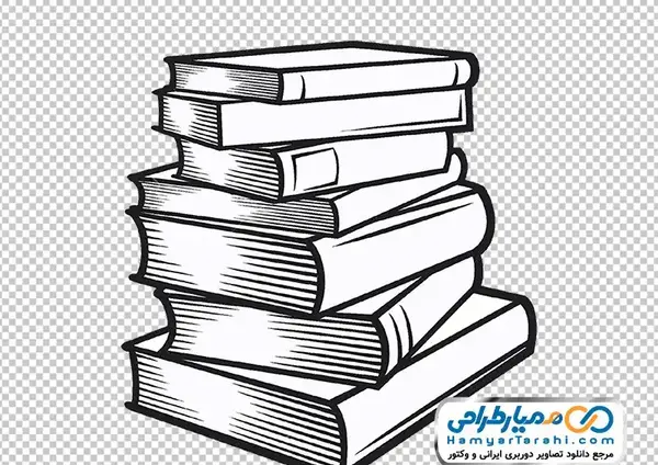 عکس کتابخانه سیاه و سفید