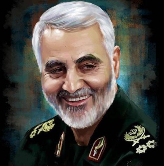 عکس سیاه و سفید قاسم سلیمانی