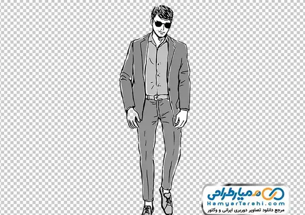 عکس نقاشی سیاه و سفید سردار سلیمانی