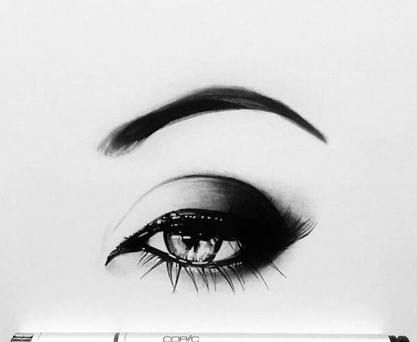 عکس نقاشی سیاه سفید زیبا