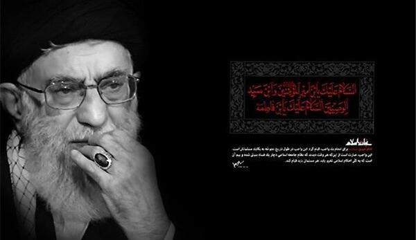 عکس سیاه و سفید امام خامنه ای