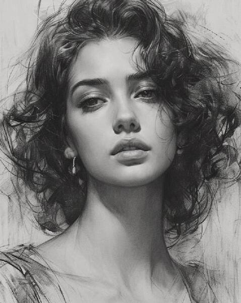 عکس سیاه سفید چهره برای طراحی