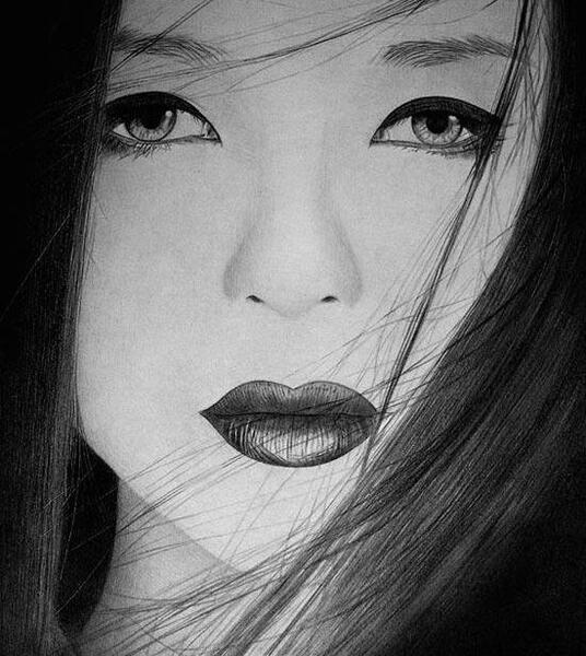 عکس سیاه سفید چهره برای طراحی