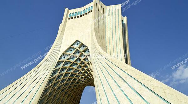 عکس سیاه و سفید برج آزادی