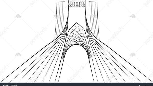 عکس سیاه و سفید برج آزادی