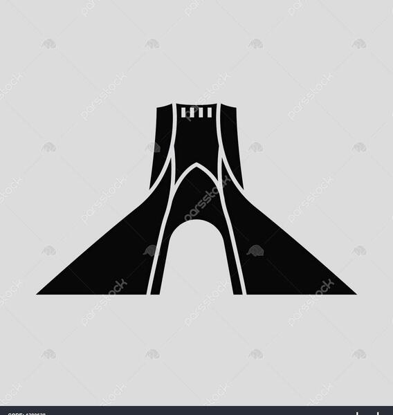 عکس سیاه و سفید برج آزادی