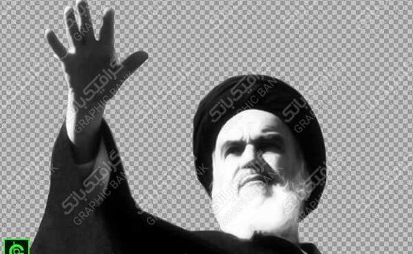 عکس سیاه و سفید امام خمینی و خامنه ای