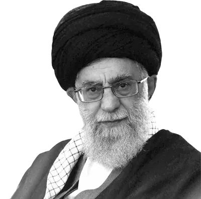 عکس سیاه و سفید از امام خمینی