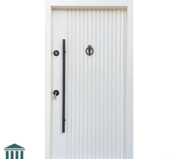 عکس درب ضد سرقت سفید طلایی