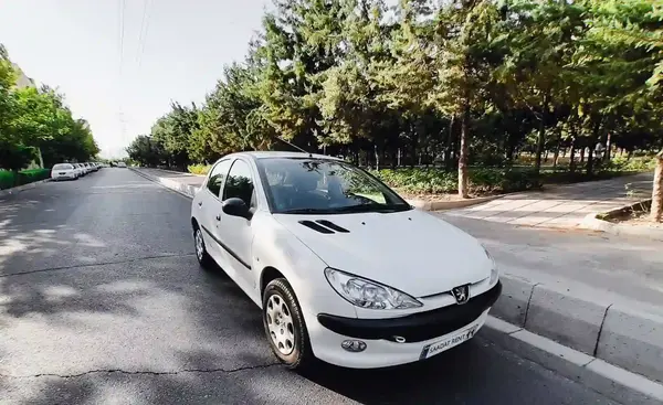 عکس 206 تیپ 2 سفید صفر