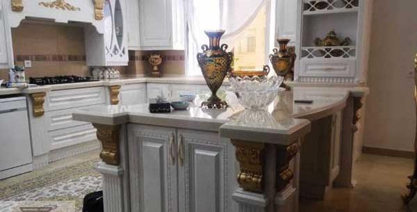 عکس کابینت سفید صدفی