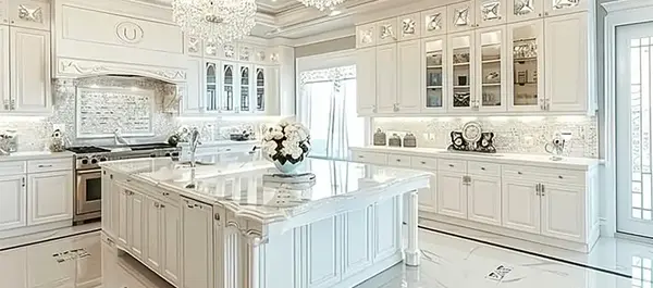 عکس کابینت سفید صدفی