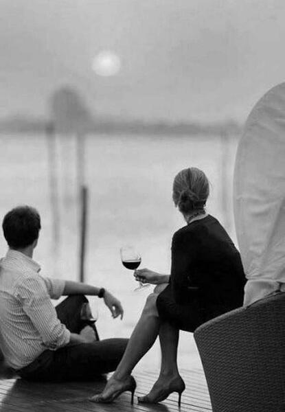 عکس سیاه و سفید رمانتیک