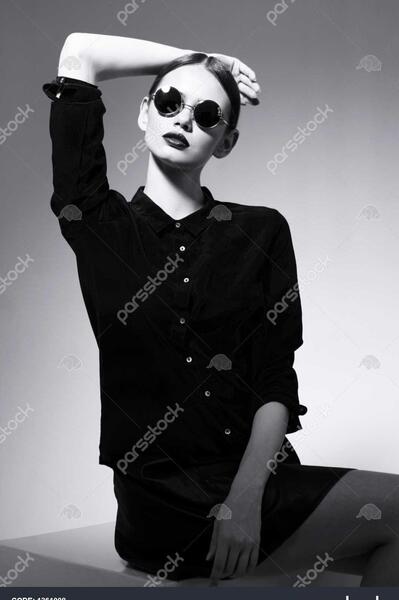 عکس عینک دودی سفید دخترانه