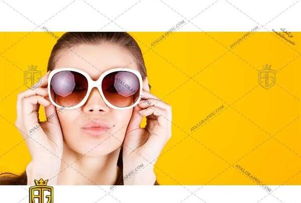 عکس عینک دودی سفید