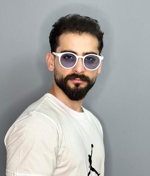 عکس عینک دودی سفید