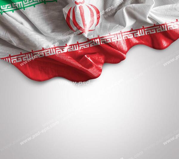 عکس سفید با پرچم ایران