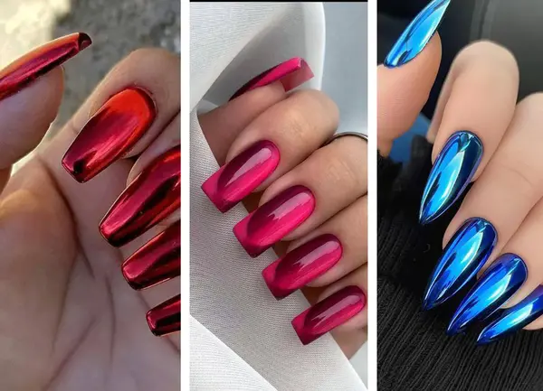 عکس ناخن اینه ای