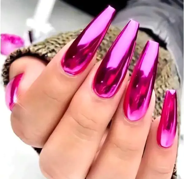 عکس ناخن اینه ای