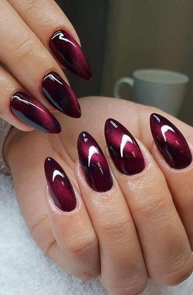 عکس کاشت ناخن اینه ای