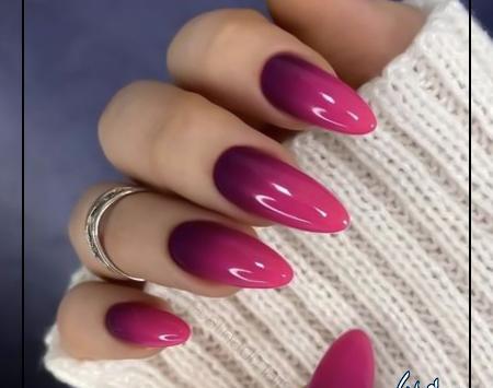 عکس ناخن آمبره مشکی