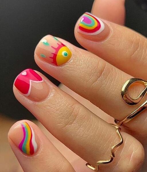 عکس ناخن بچه گانه ژلیش