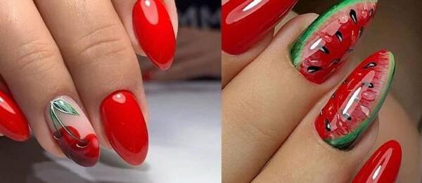 عکس ناخن بچه گانه شب یلدا