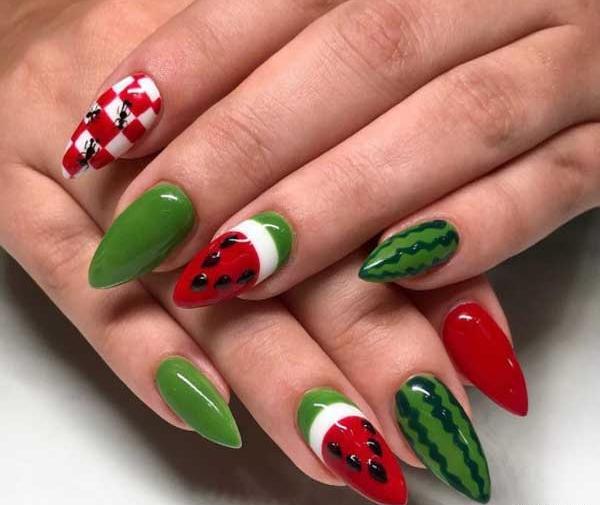 عکس ناخن بچه گانه شب یلدا