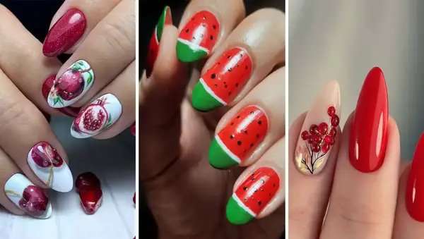 عکس ناخن بچه گانه شب یلدا