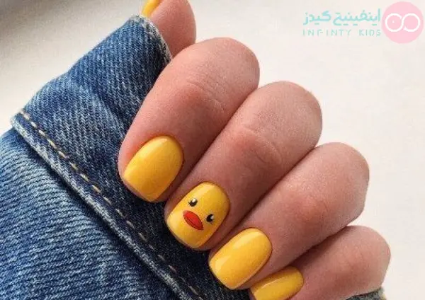 عکس کاشت ناخن بچه گانه ساده